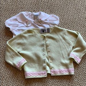 Hartstrings shirt and sweater set